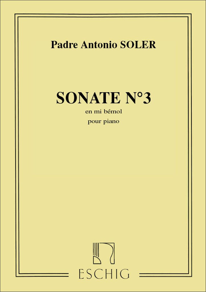 Sonate N 3 Mib M Piano